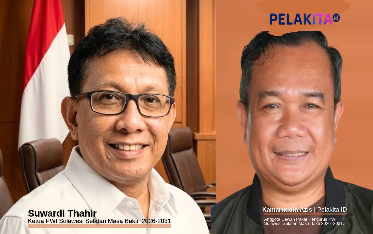 PWI Sulsel 2026–2031: Suwardi Thahir Pimpin, Dewan Pakar Diisi Akademisi hingga Aktivis