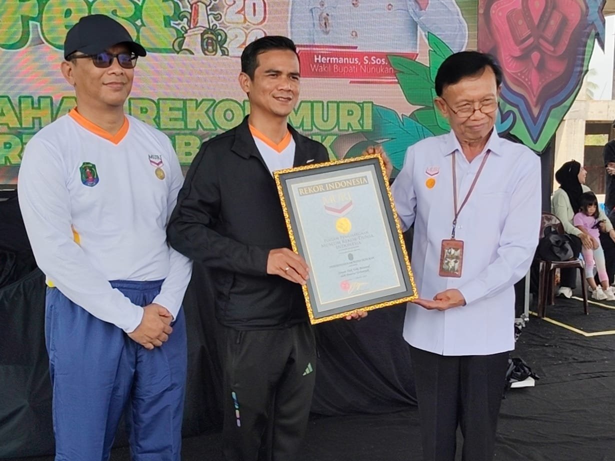 11.020 Warga Nunukan Ikut Senam Lukiwol, Pecahkan Rekor MURI di RTP Paras Perbatasan