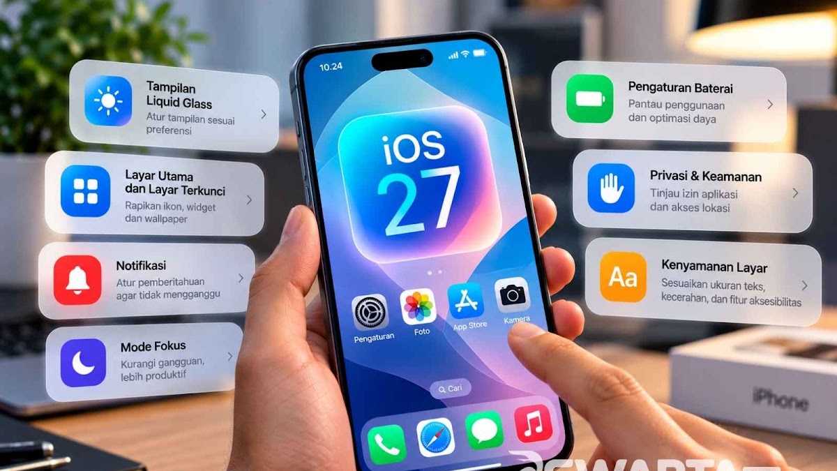 7 Pengaturan iPhone Usai Update iOS 27 agar Lebih Nyaman Dipakai