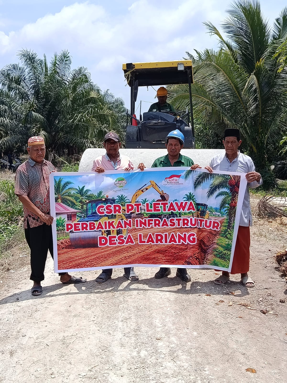 PT Letawa dan Warga Lariang Tuntaskan Perbaikan 8 Kilometer Jalan Antardusun di Pasangkayu