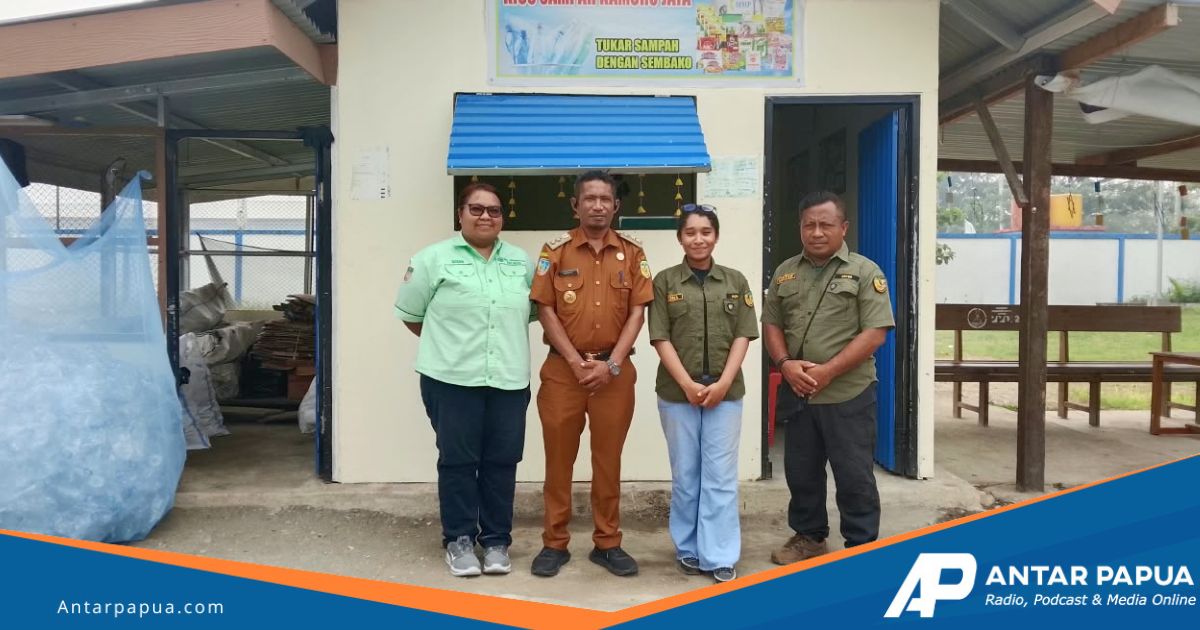 Kios Sampah Kamoro Jaya di Mimika Ubah Sampah Warga Jadi Sembako dan Saldo Digital