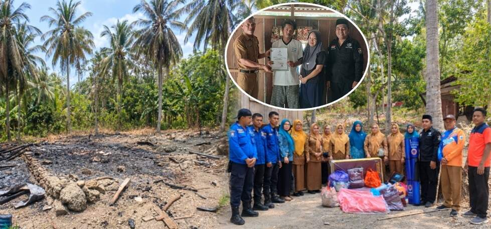 Kebakaran Ludeskan Rumah Warga Buttu Baruga Majene, Kerugian Capai Rp100 Juta