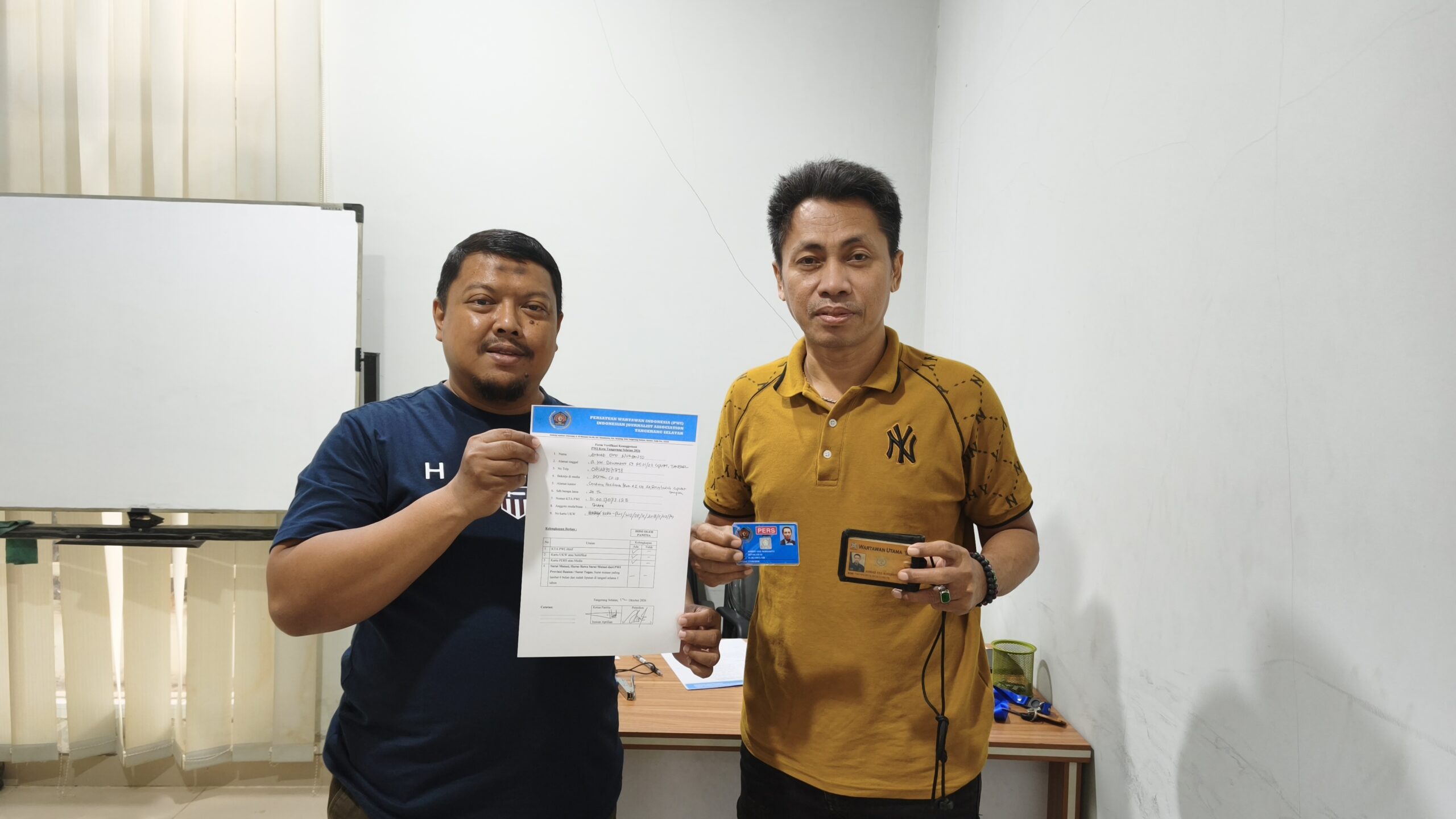 PWI Kota Tangsel Buka Verifikasi Keanggotaan 12-16 Oktober 2026, Syarat Bawa Kartu Anggota dan UKW