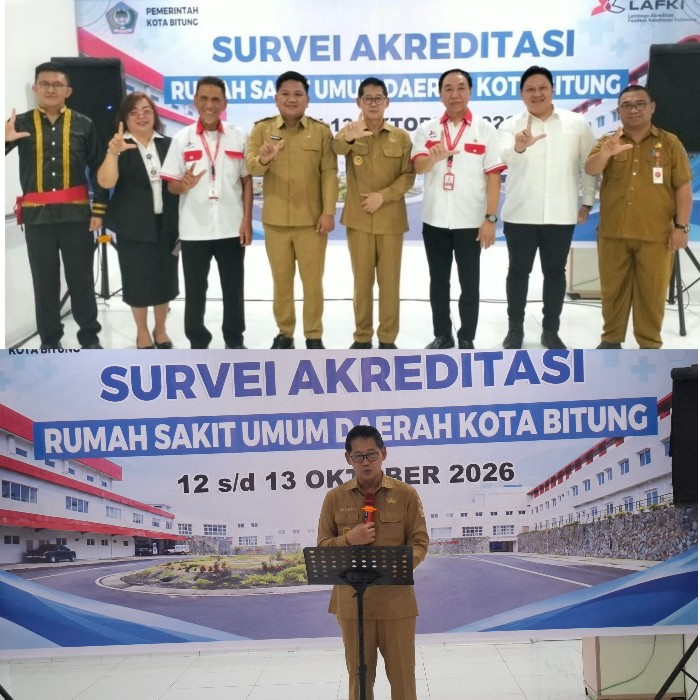 Wali Kota Bitung Buka Survei Akreditasi LAFKI, RSUD Kota Bitung Incar Naik ke Tipe C