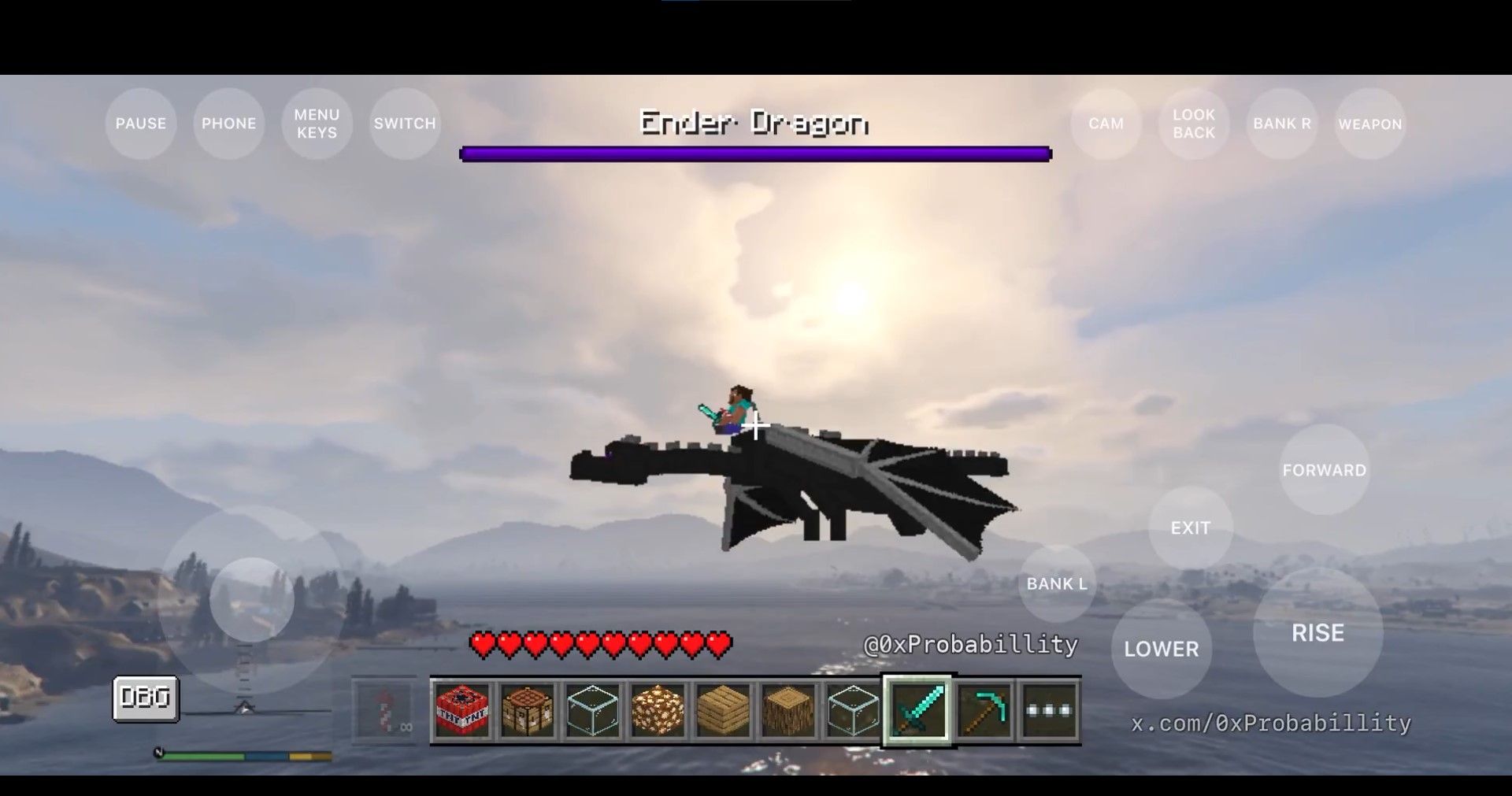GTA V Jalan Native di iPhone 17, Kini Dimodifikasi dengan Minecraft