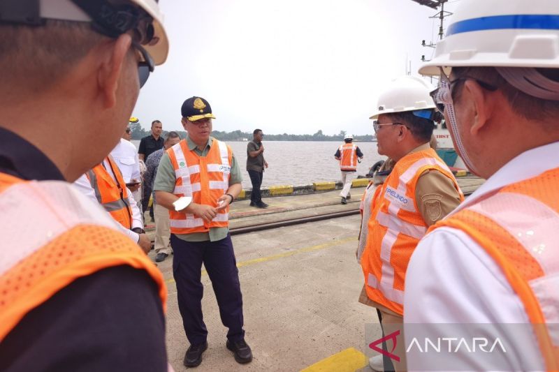 Gubernur Kalteng Tinjau Pelabuhan Bagendang, Pastikan Distribusi Sembako ke 3 Kabupaten Tetap Lancar Saat Karhutla