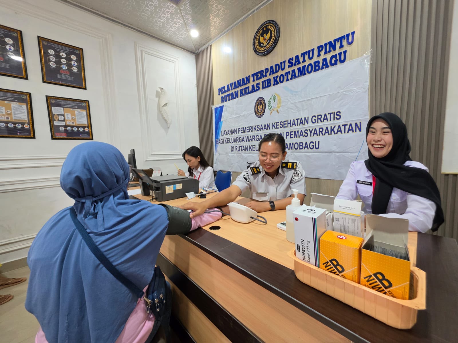 Rutan Kotamobagu Gelar Pemeriksaan Kesehatan Gratis Bulanan untuk Warga di Ruang PTSP