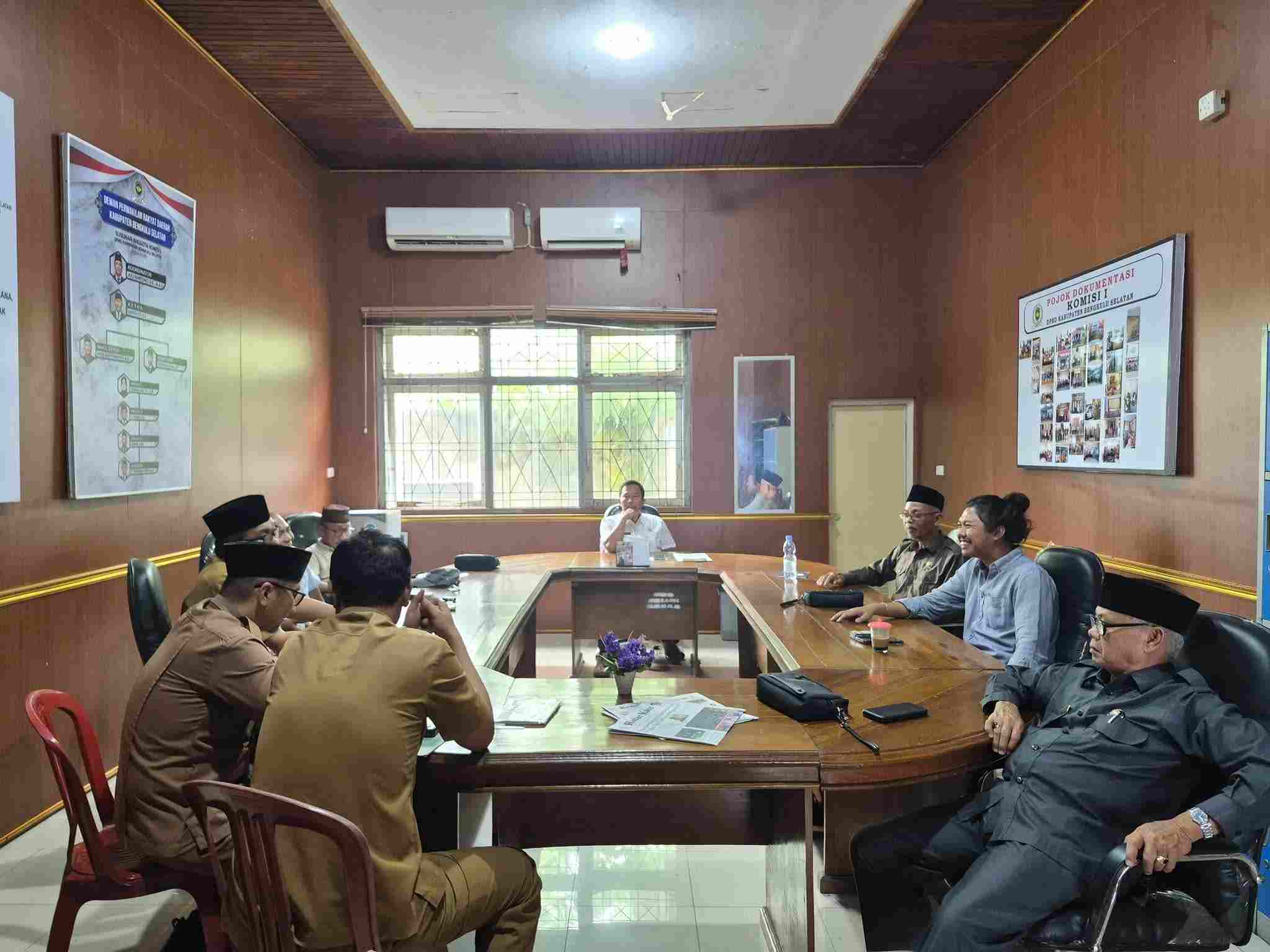 Komisi I DPRD Bengkulu Selatan Panggil BKPSDM dan BKAD Bahas Nasib PPPK Paruh Waktu