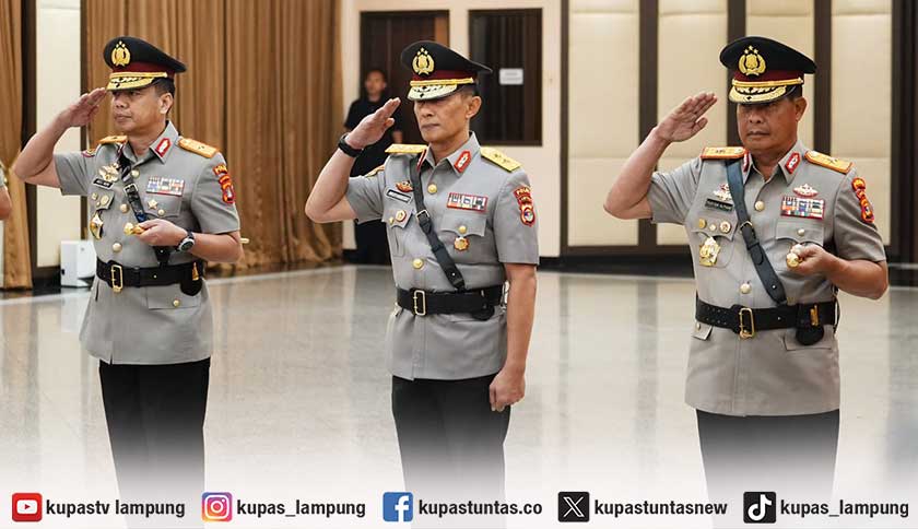 Kapolri Pimpin Sertijab di Mabes Polri, Brigjen Yustan Alpiani Resmi Jabat Kapolda Lampung