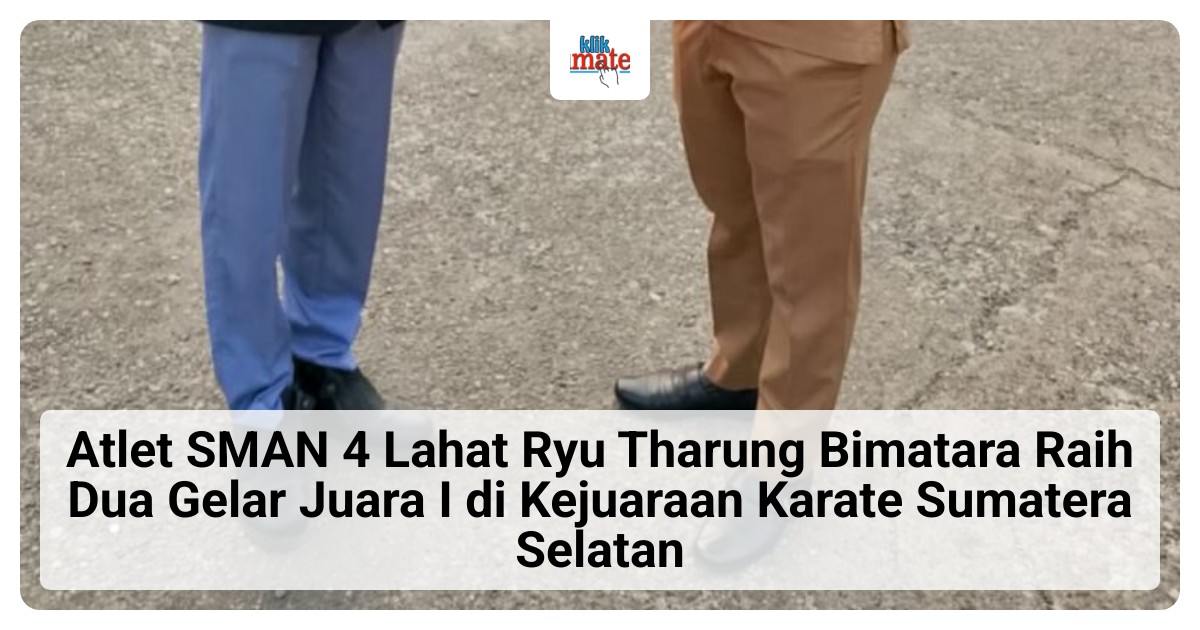 Atlet SMAN 4 Lahat Ryu Tharung Bimatara Borong Dua Gelar Juara I Karate Wadokai Sumatera Selatan