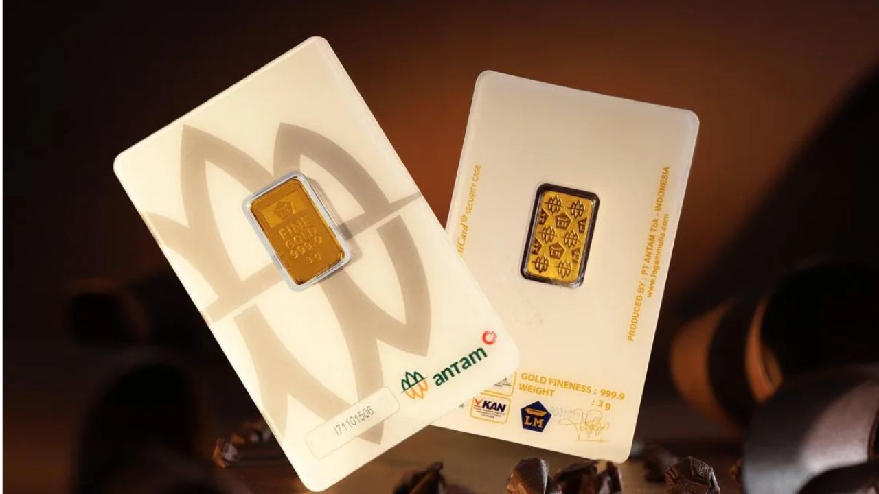 Harga Emas Antam Turun Rp20.000 ke Rp2.574.000 per Gram, Buyback Ikut Melemah