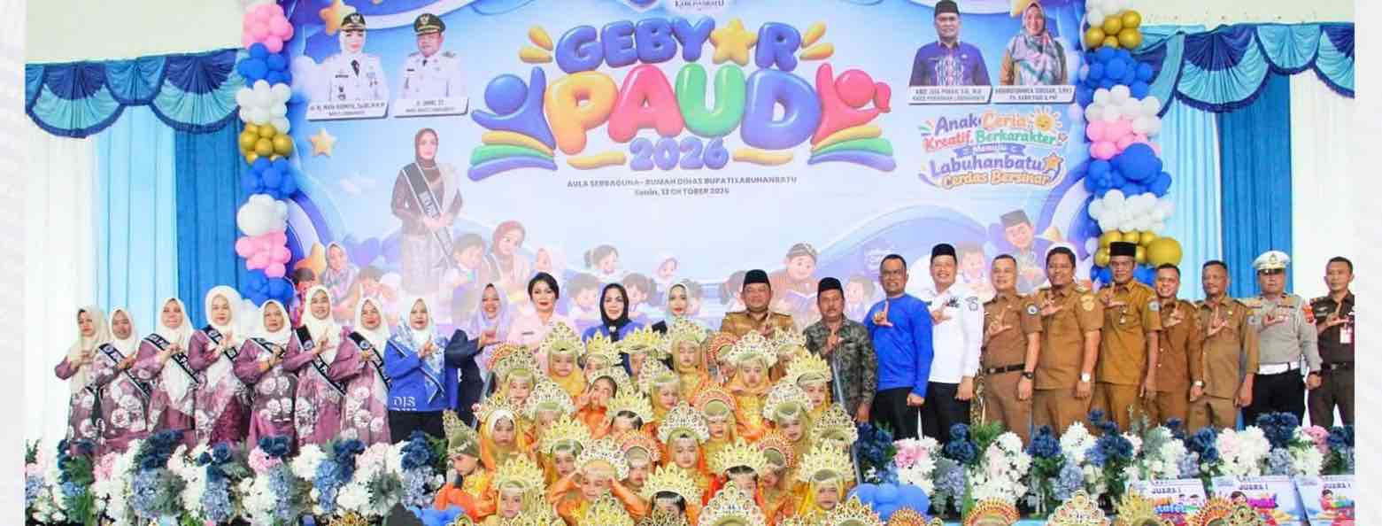 Gebyar PAUD Labuhanbatu 2026: Ribuan Anak Unjuk Bakat Sejak Dini
