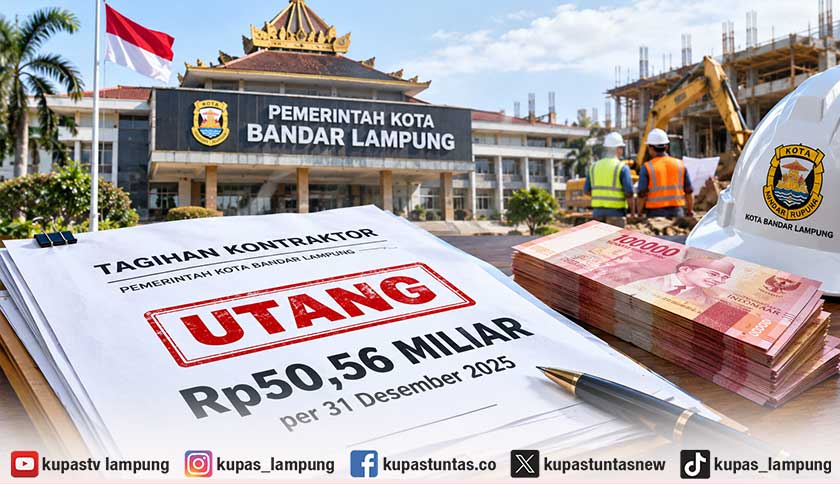 BPK Temukan Utang Pemkot Bandar Lampung Rp 50,56 Miliar ke Kontraktor 73 Paket Infrastruktur