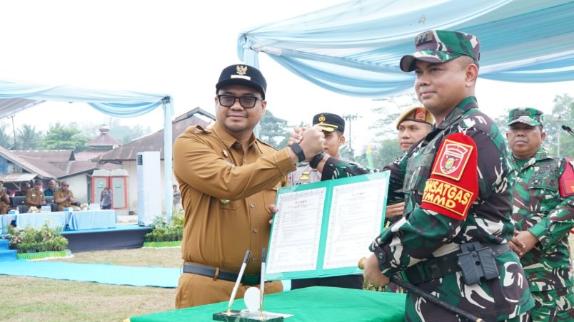 TMMD Ke-130 Kukar Bangun Jalan Usaha Tani 2.163 Meter, Buka Akses 100 Hektare Lahan Petani Jembayan Tengah