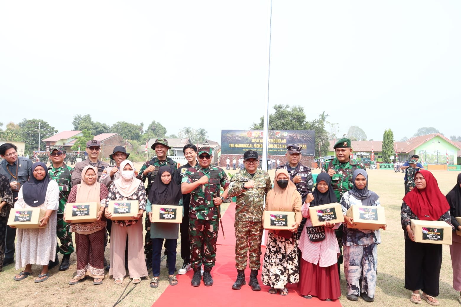 TMMD ke-130 di Gowa Resmi Dibuka, 4 Sasaran Fisik dan Nonfisik di Desa Barembeng Mulai Dikerjakan