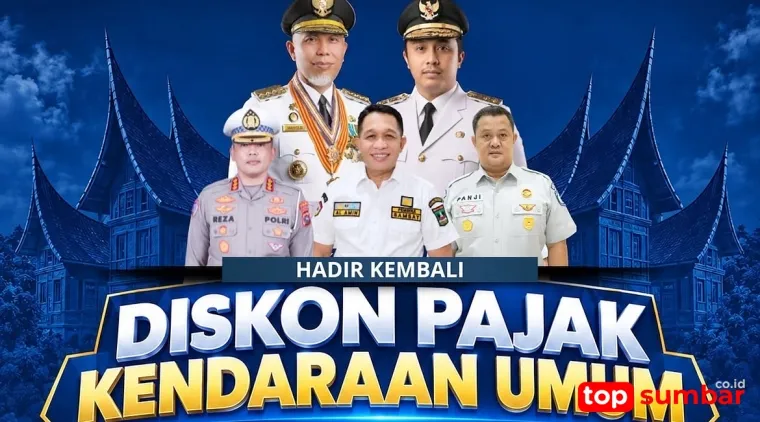 Pemilik Kendaraan Umum di Sumbar Dapat Diskon Pajak hingga 70 Persen, Berlaku sampai 31 Desember 2026