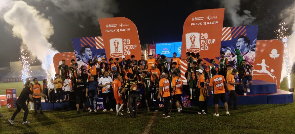 Tanjung Laut Juara PKT Cup 2026 Usai Kalahkan Boba 2-0 di Stadion Mulawarman Bontang