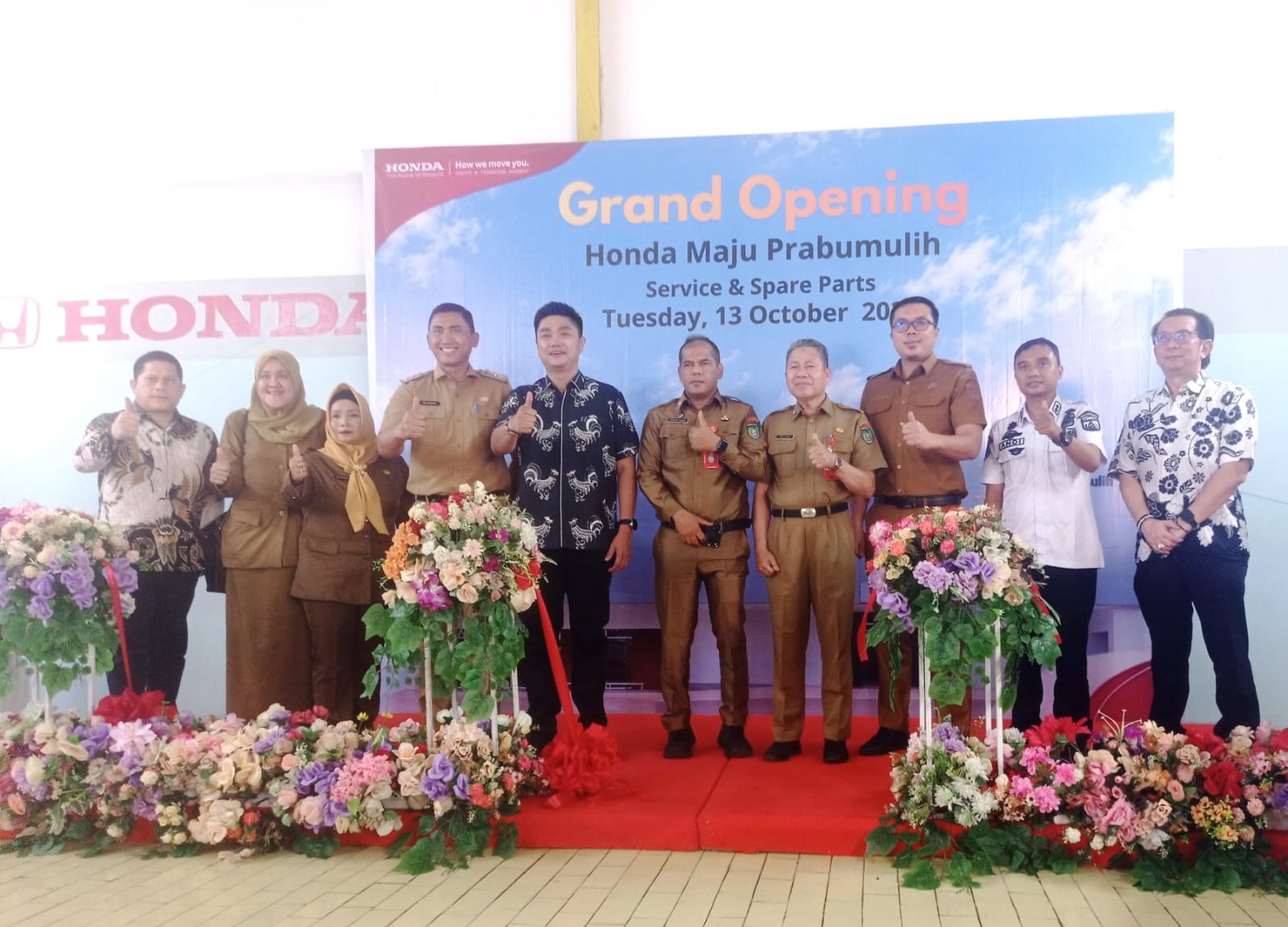 Honda Maju Prabumulih Buka Layanan Service dan Spare Parts di Jalan Jenderal Sudirman