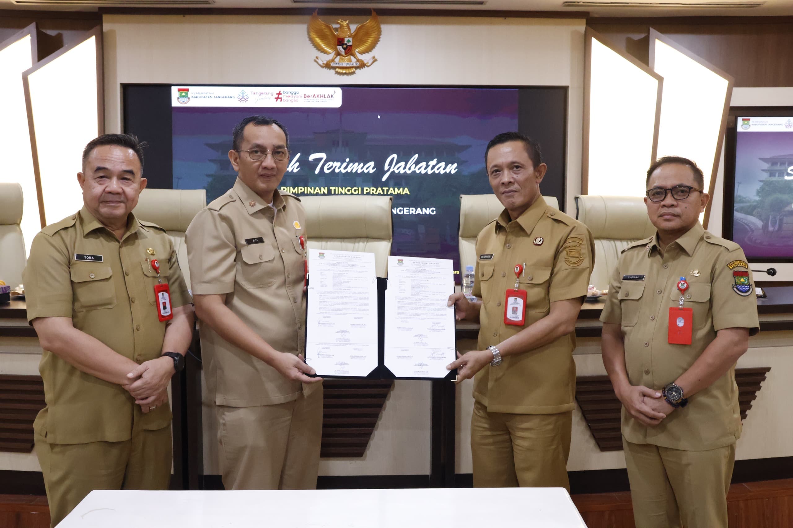 Aji Januardhi Nurogo Resmi Jabat Kasatpol PP Kabupaten Tangerang, Gantikan Ana Supriyatna