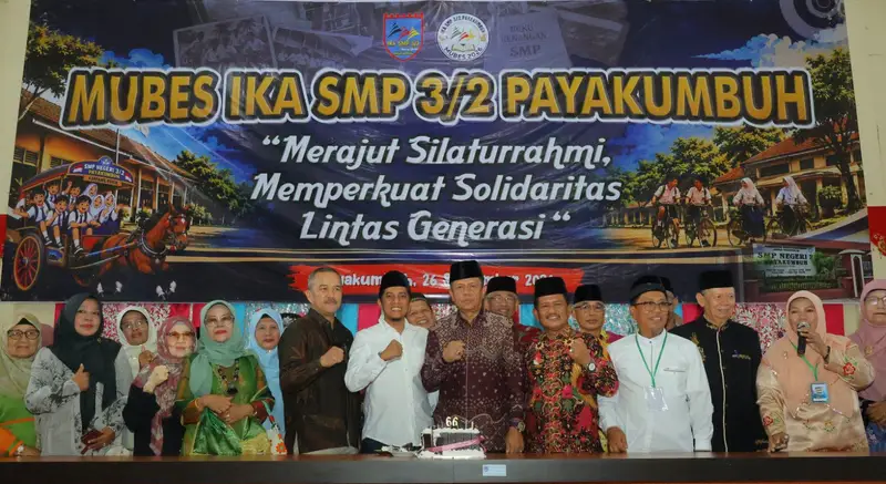 300 Alumni 29 Angkatan SMP 3/2 Payakumbuh Mubes, Pemko Dorong Sinergi Lintas Generasi dan Transformasi Digital