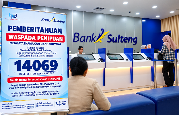 Bank Sulteng Imbau Nasabah Waspadai Akun Instagram dan Nomor WhatsApp Palsu Beredar
