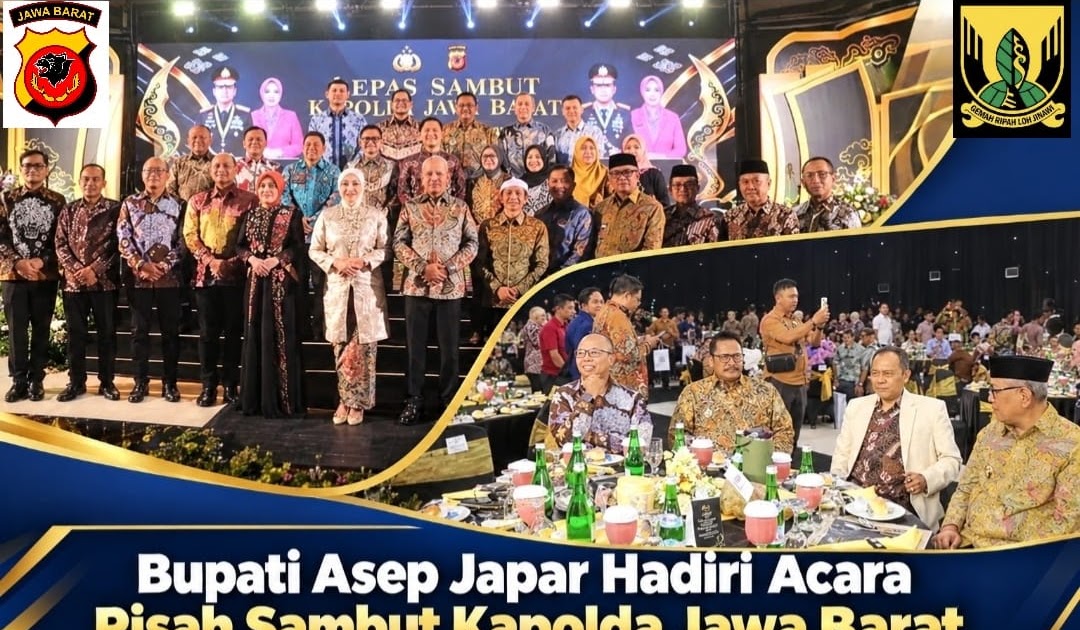 Bupati Sukabumi Asep Japar Hadiri Pisah Sambut Kapolda Jawa Barat di Bandung
