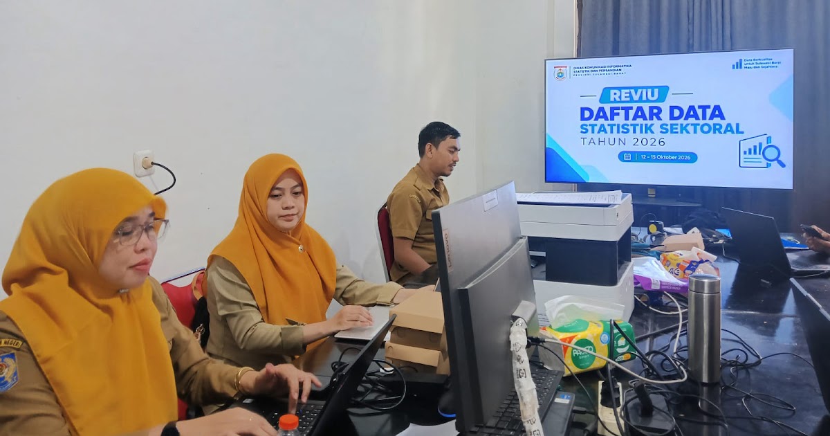 BPKAD Sulbar Reviu Daftar Data Statistik Sektoral, Pastikan Data OPD Akurat Dukung Satu Data Indonesia
