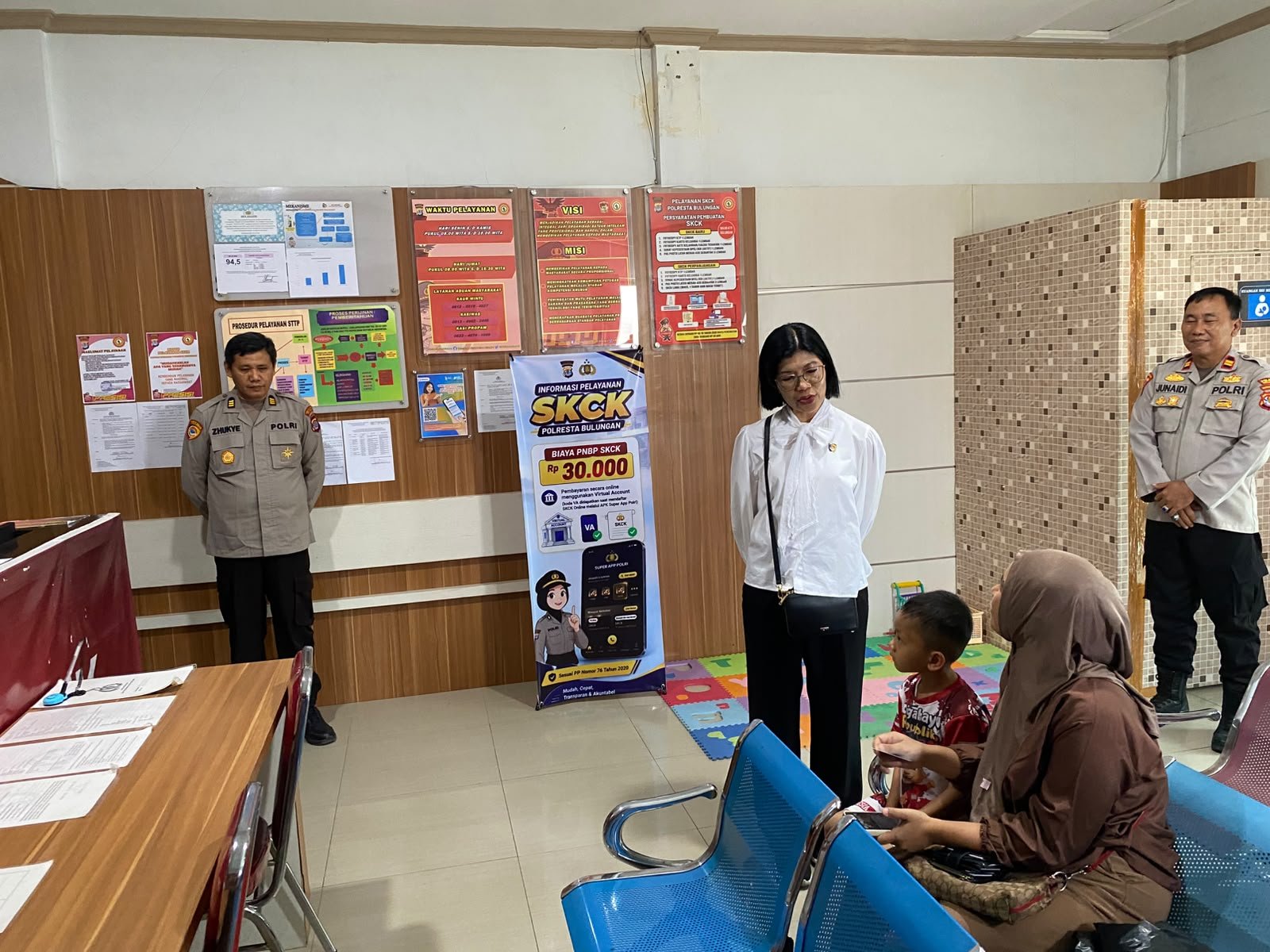 Tim Romonev Stamarena Polri Evaluasi Pelayanan Publik Polresta Bulungan, Cek SPKT hingga SIM