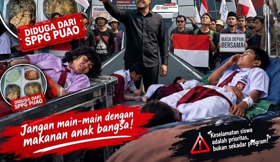 Aliansi Pemuda Konsel Desak RDP Terbuka DPRD Sultra, Bongkar Dugaan Kelalaian Pidana SPPG Puao yang Keracuni 102 Anak