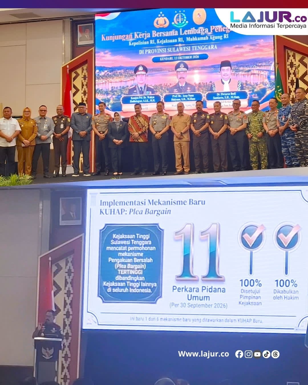 Wakil Jaksa Agung Sebut 11 Perkara Plea Bargain Sultra Disetujui Pengadilan, Tertinggi se-Indonesia