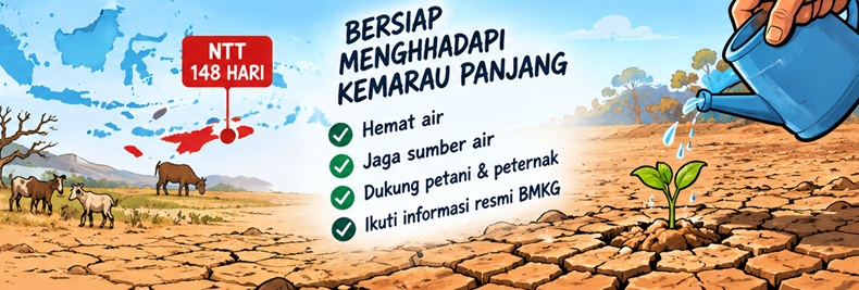 BMKG Catat NTT Alami 148 Hari Tanpa Hujan, 25 Daerah di Indonesia Masuk Kategori Ekstrem