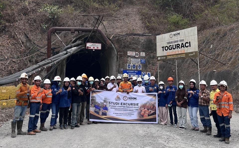 Ternate Jadi Tuan Rumah TPT ke-35 PERHAPI, 20 Mahasiswa Malut Dikirim Field Trip ke Tambang Emas PT NHM