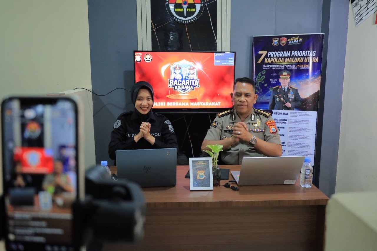 Polda Maluku Utara Luncurkan Bacarita Kieraha, Dialog Aspirasi Warga Lewat Siaran Langsung TikTok