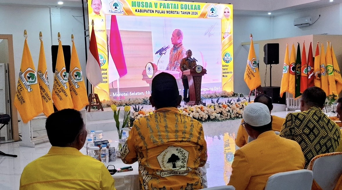 Musda VI Golkar Pulau Morotai Dibuka, Rusli Sibua Daftar Calon Tunggal Ketua DPD II 2026–2030