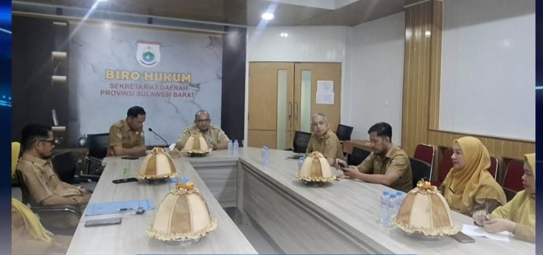 Dinas Pangan Sulbar dan Biro Hukum Bahas Usulan Propemperda Cadangan Pangan di Mamuju