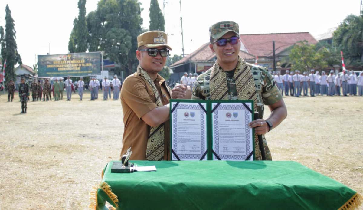 Bupati Tegal Buka TMMD Sengkuyung Tahap IV di Desa Kemantran, Anggaran Rp562,6 Juta Digelontorkan