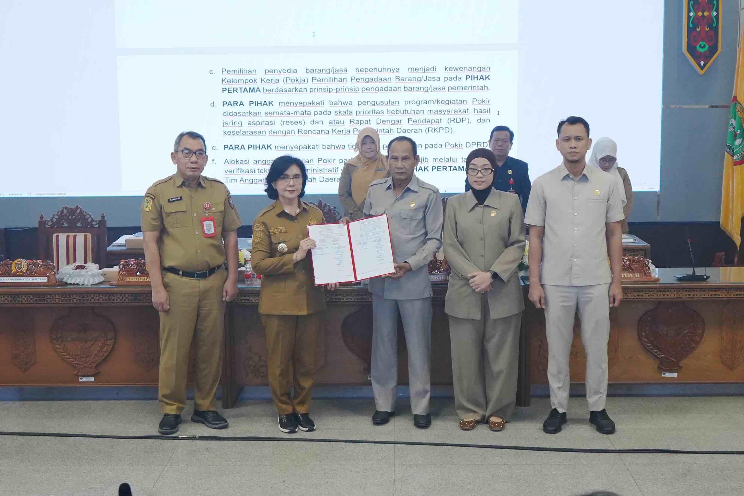 Sekda Kalteng Linae Victoria Aden Tekankan Pokir DPRD Transparan dan Akuntabel di Rakor Perencanaan