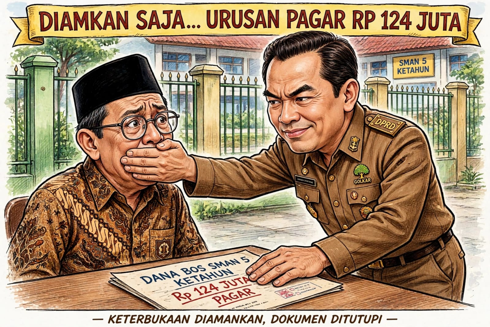 Polemik Dana BOS SMAN 5 Ketahun, Anggota DPRD Bengkulu Utara Diingatkan soal UU KIP dan UU Pers