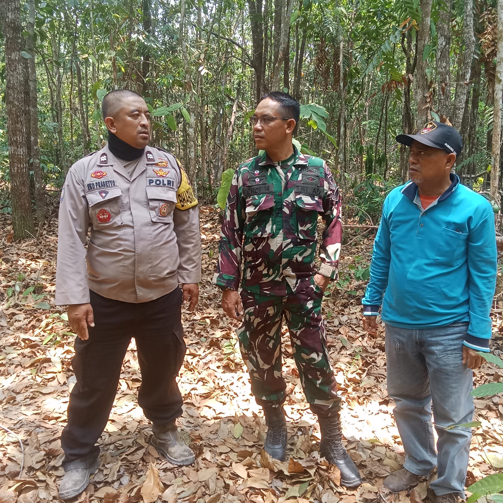 Bhabinkamtibmas Polsek Plakat Tinggi Datangi Desa Tanjung Keputran, Warga Muba Diimbau Waspadai Karhutla