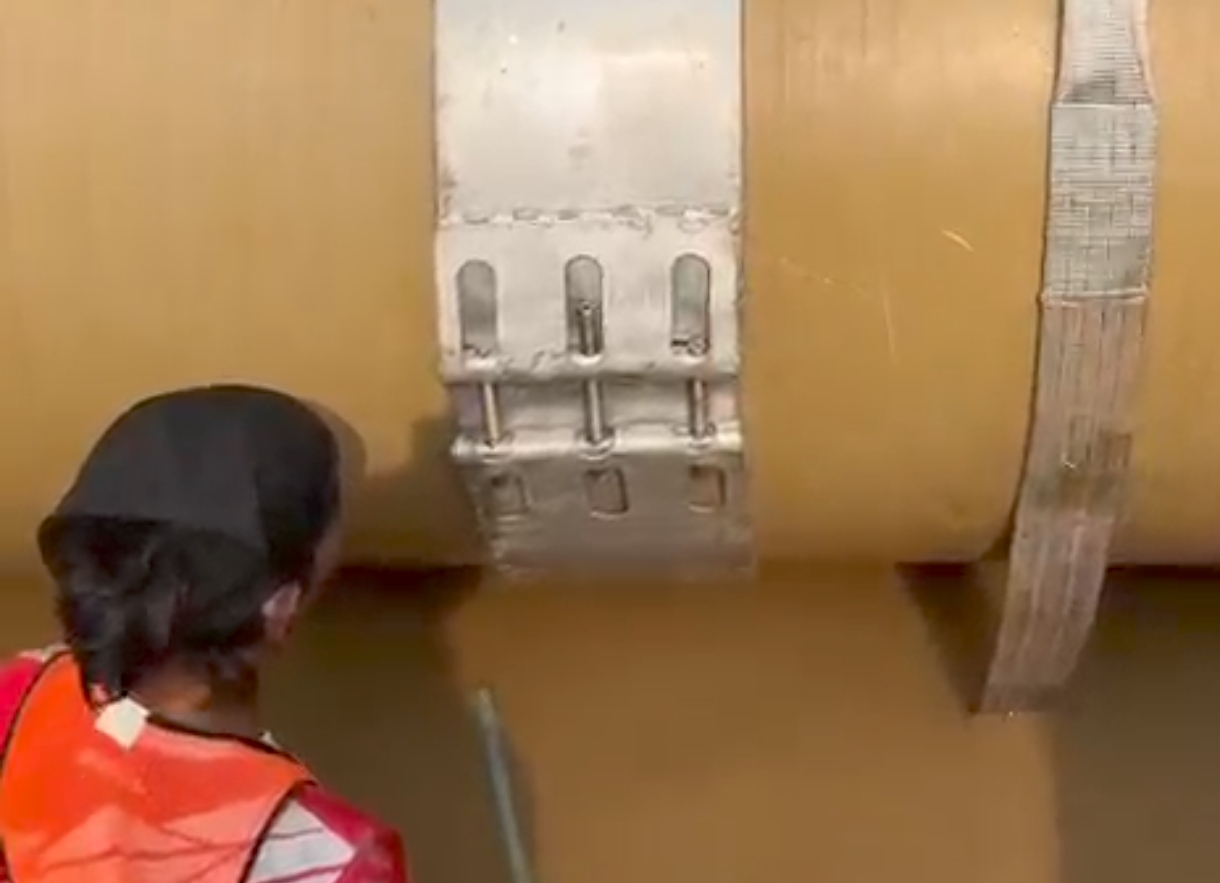 BPAM Banjarbakula Sambung Pipa Bocor di Mandi Kapau, Suplai Air Banjarbaru-Martapura Kembali Normal