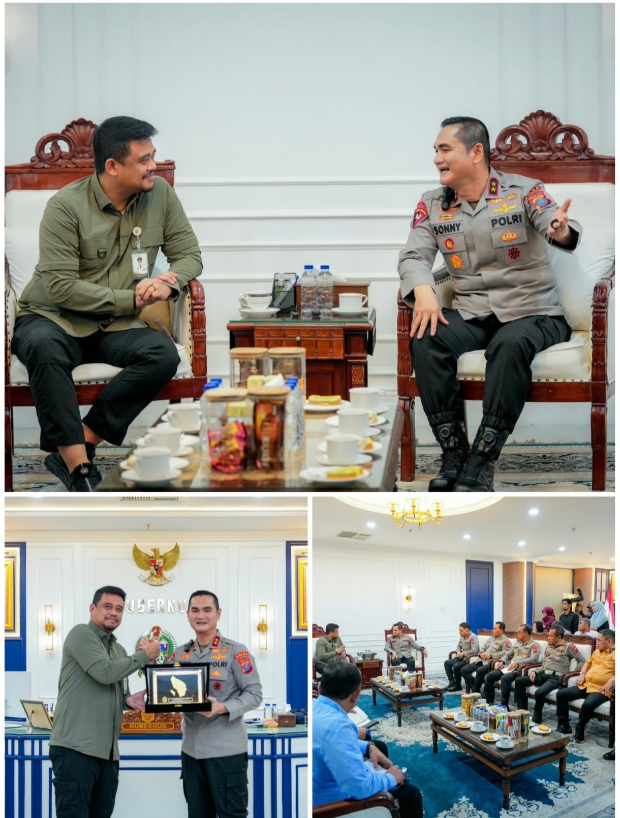 Kapolda Sumut Irjen Sonny Irawan Silaturahmi ke Gubernur Bobby Nasution, Bahas Sinergi Jaga Kondusivitas Daerah