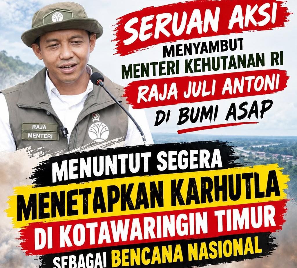 Aliansi Pemuda Kalimantan Kecewa Menhut Batal Tinjau Karhutla Sampit, Desak Status Bencana Nasional