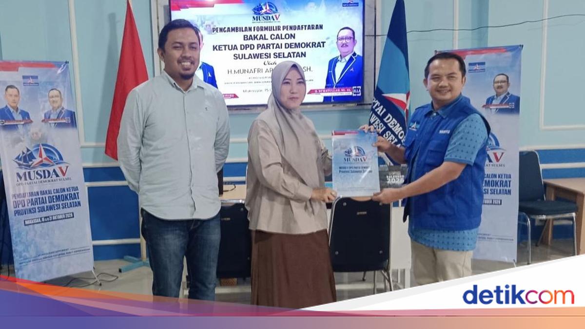 Walkot Makassar Munafri Arifuddin Ambil Formulir Calon Ketua Demokrat Sulsel, Klaim Kantongi 20 Persen Dukungan DPC