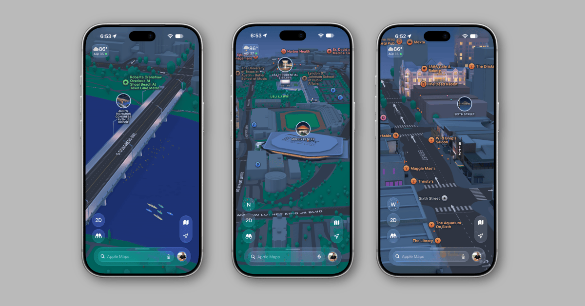 Apple Maps Hadirkan Detailed City Experience di Austin, Texas