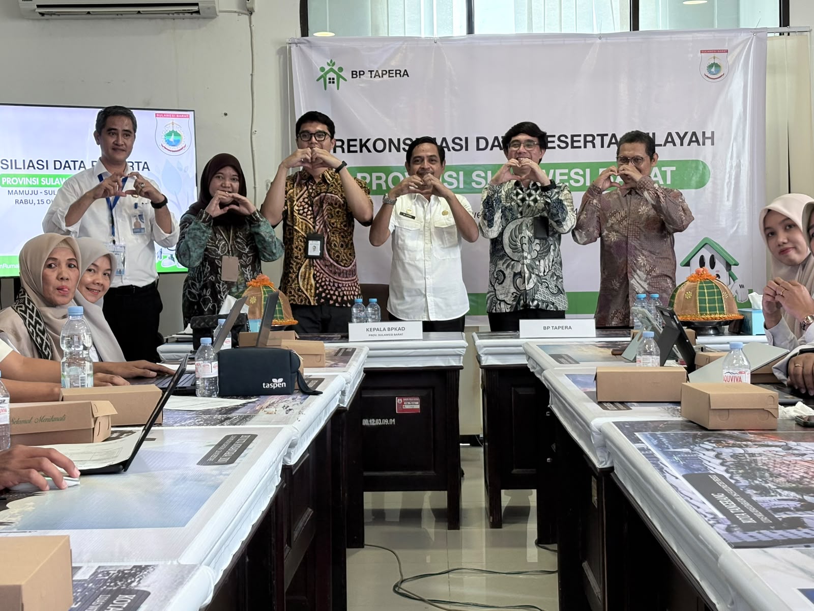 BPKAD Sulbar Rekonsiliasi Data Peserta Tapera ASN Bersama BP Tapera dan BKD 6 Kabupaten