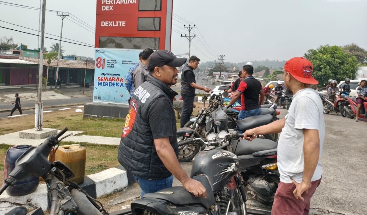 Polres Halmahera Barat Sita 6 Motor Bertangki Rakitan di Razia SPBU Acango Jailolo