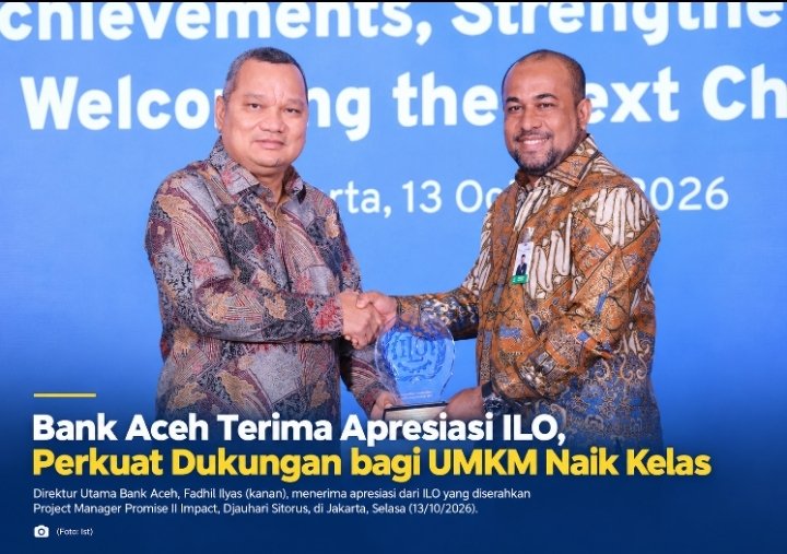 Bank Aceh Raih Apresiasi ILO, Perluas Pendampingan UMKM Nilam di Aceh Lewat Promise Impact Fase III