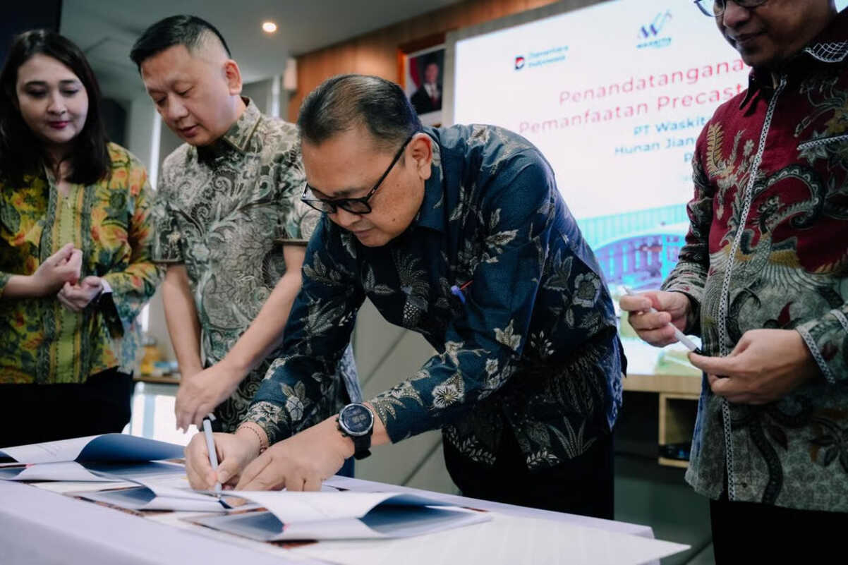 WSBP Jalin Kerja Sama dengan Dua Mitra untuk Optimalkan Precast Plant Cibitung