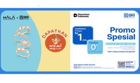 BRI Kasih Cashback Rp1 Juta dan Cicilan 0% di HALA Bekasi