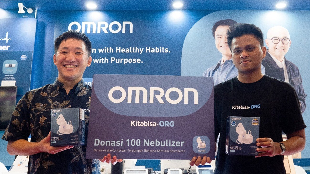 OMRON dan Kitabisa Donasikan 100 Nebulizer untuk Fasilitas Kesehatan Terdampak Karhutla, Palangka Raya Dapat 30 Unit